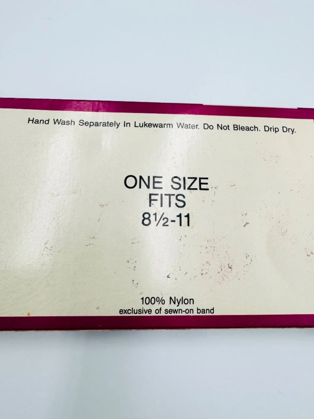 Vintage 90s NOS Fruit of the Loom Thigh Highs Sandalfoot Off Black USA One Size